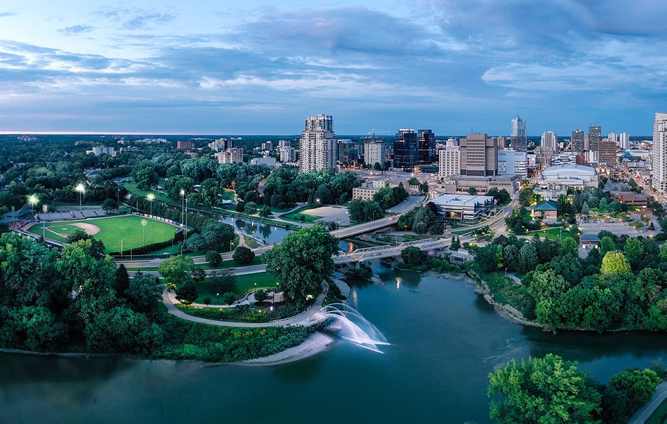 Forks of the Thames River in London Ontario